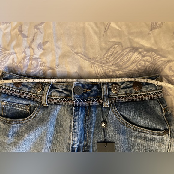 UFT NWT One Teaspoon Hollywood HillsTruckers Mid Rise Straight Leg Jeans Size 26 - Picture 8 of 11